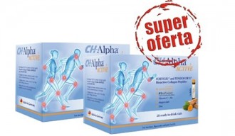 Pachet 2 cutii CH Alpha Active - Colagen 4 in 1 formula 28 fiole buvabile